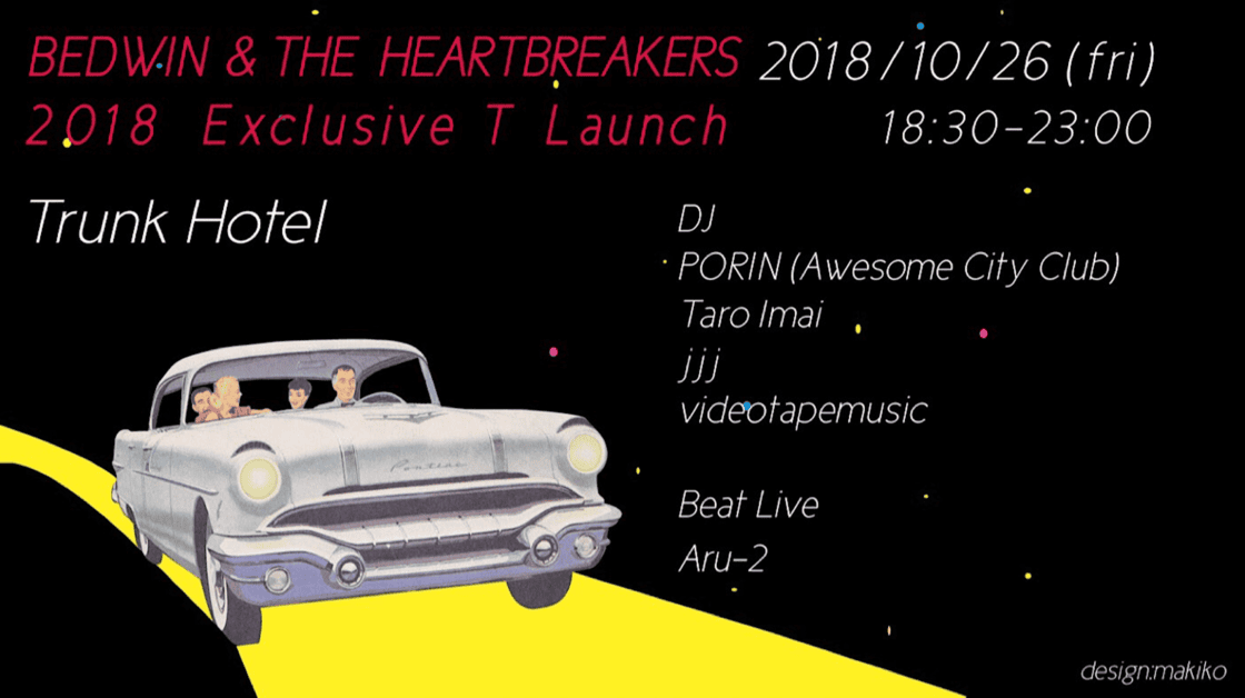 BEDWIN& THE HEARTBREAKERS 2018 T Launch